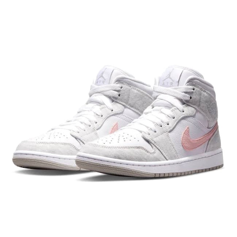 Women's Air Jordan 1 Mid Light Iron ORE Atmosphere