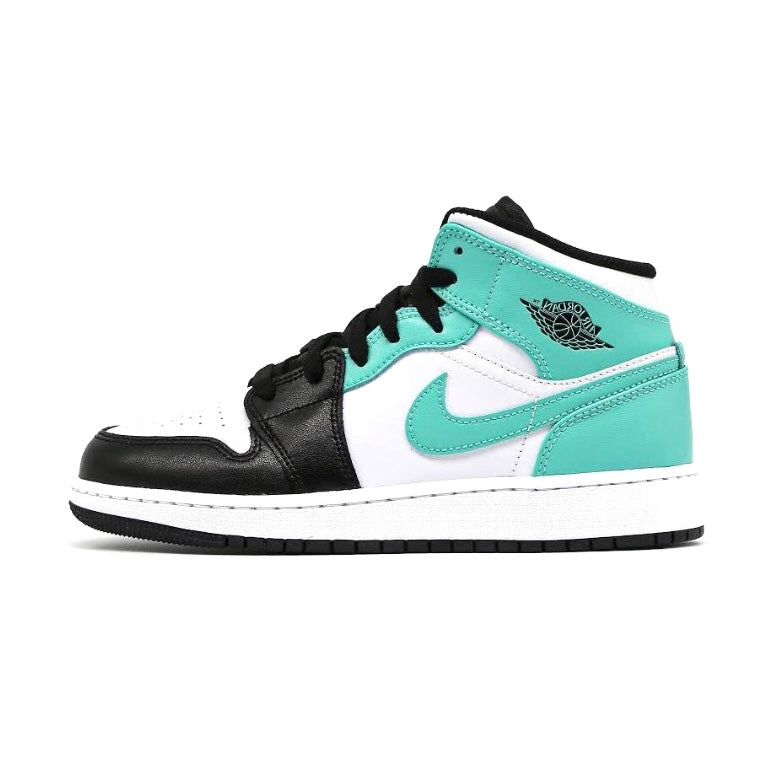 Air Jordan 1 Mid GS White Tropical Twist Black