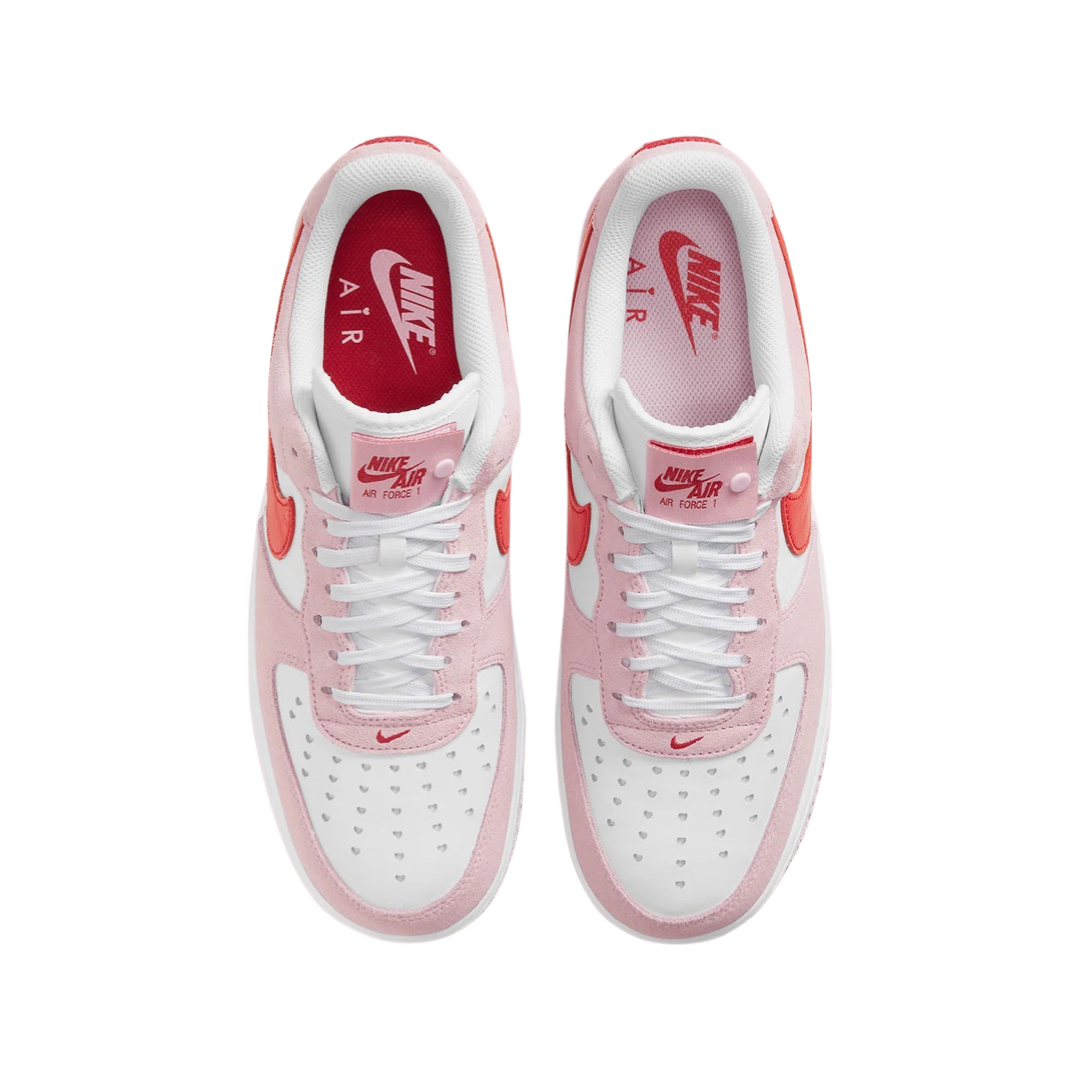 Nike Air Force 1 Low 07 QS Valentines Day Love Letter Tulip Pink University Red White