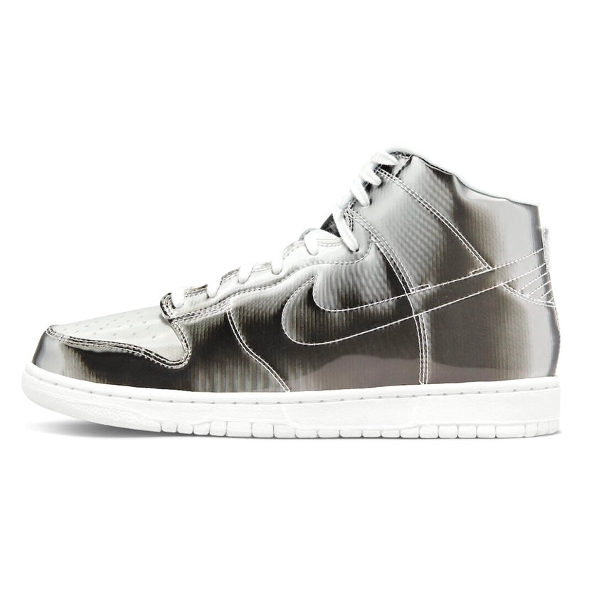 Nike Dunk High CLOT Flux  Metallic Silver White