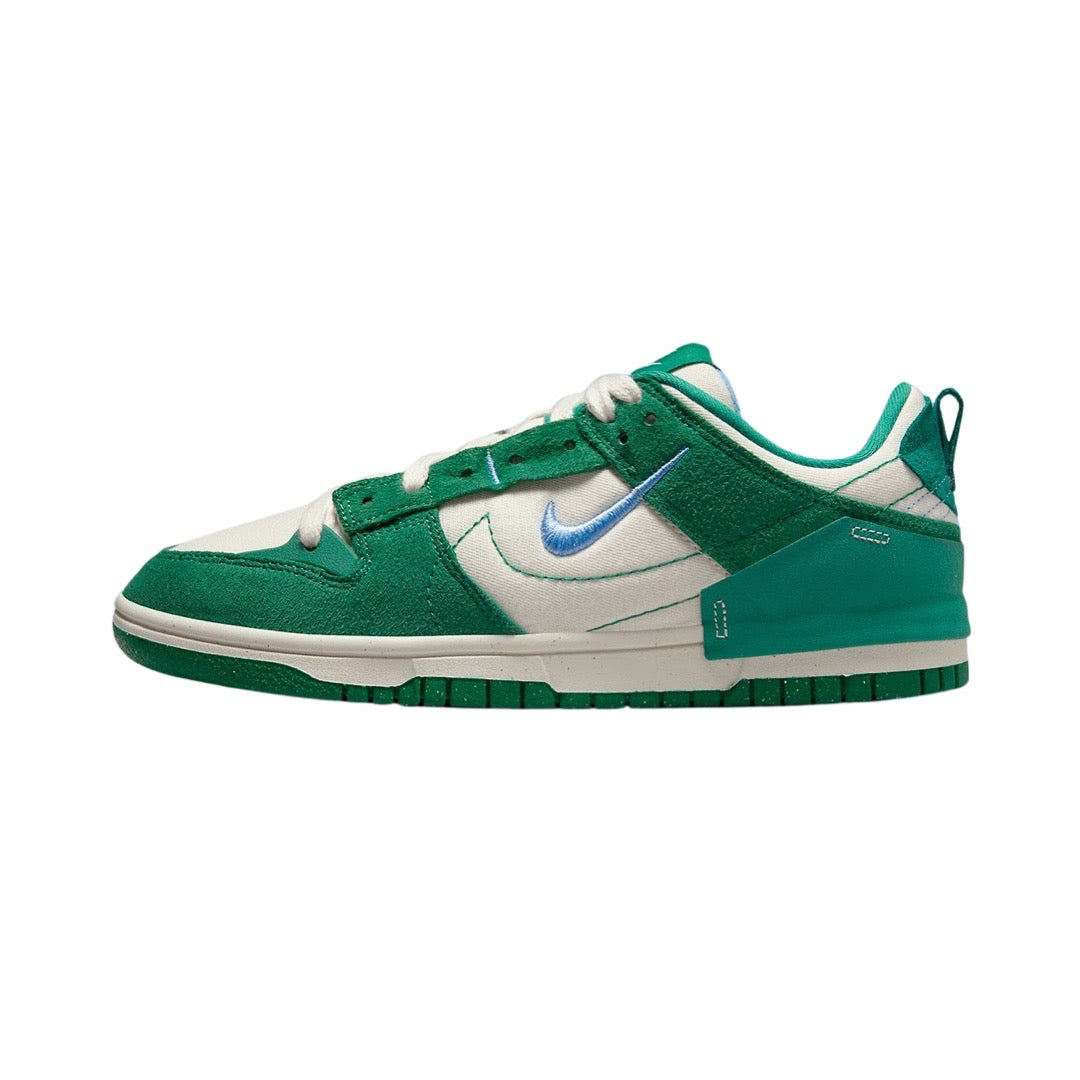 Women's Dunk Low Disrupt 2 White Green University Blue Phantom