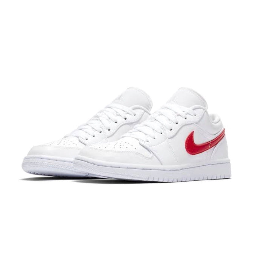 Women's Air Jordan 1 Low White University Red White