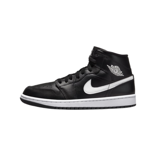 Women's Air Jordan 1 Mid Black White Black