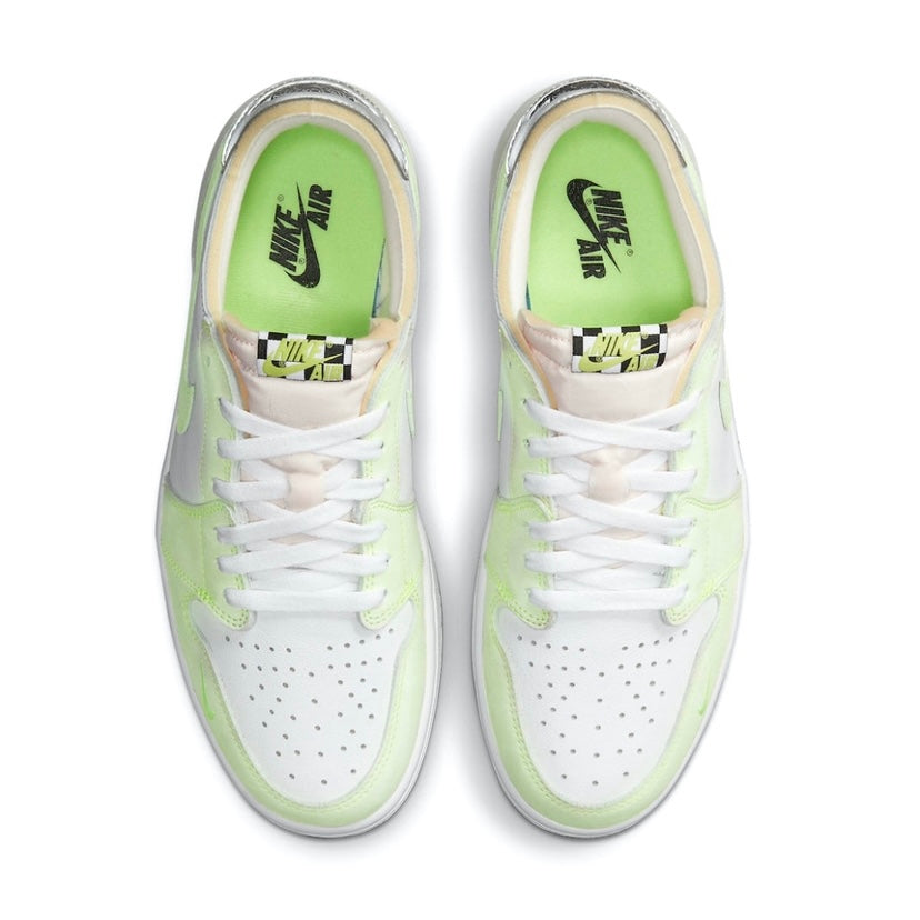 Air Jordan 1 Low OG White Ghost Green Black