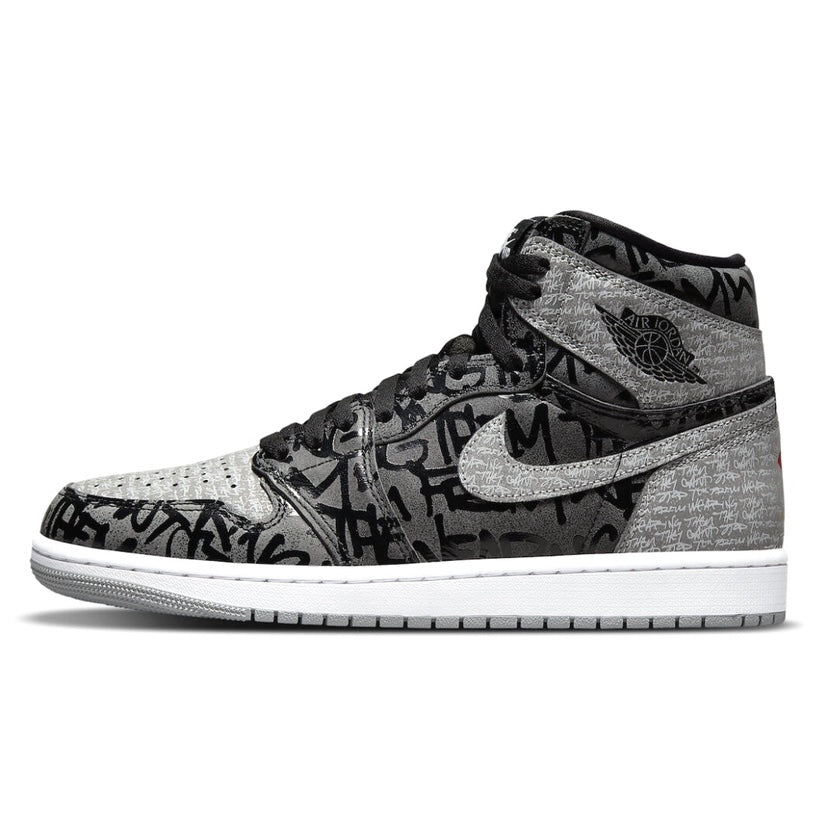 Air Jordan 1 Retro High OG Rebellionaire Black White Particle Grey