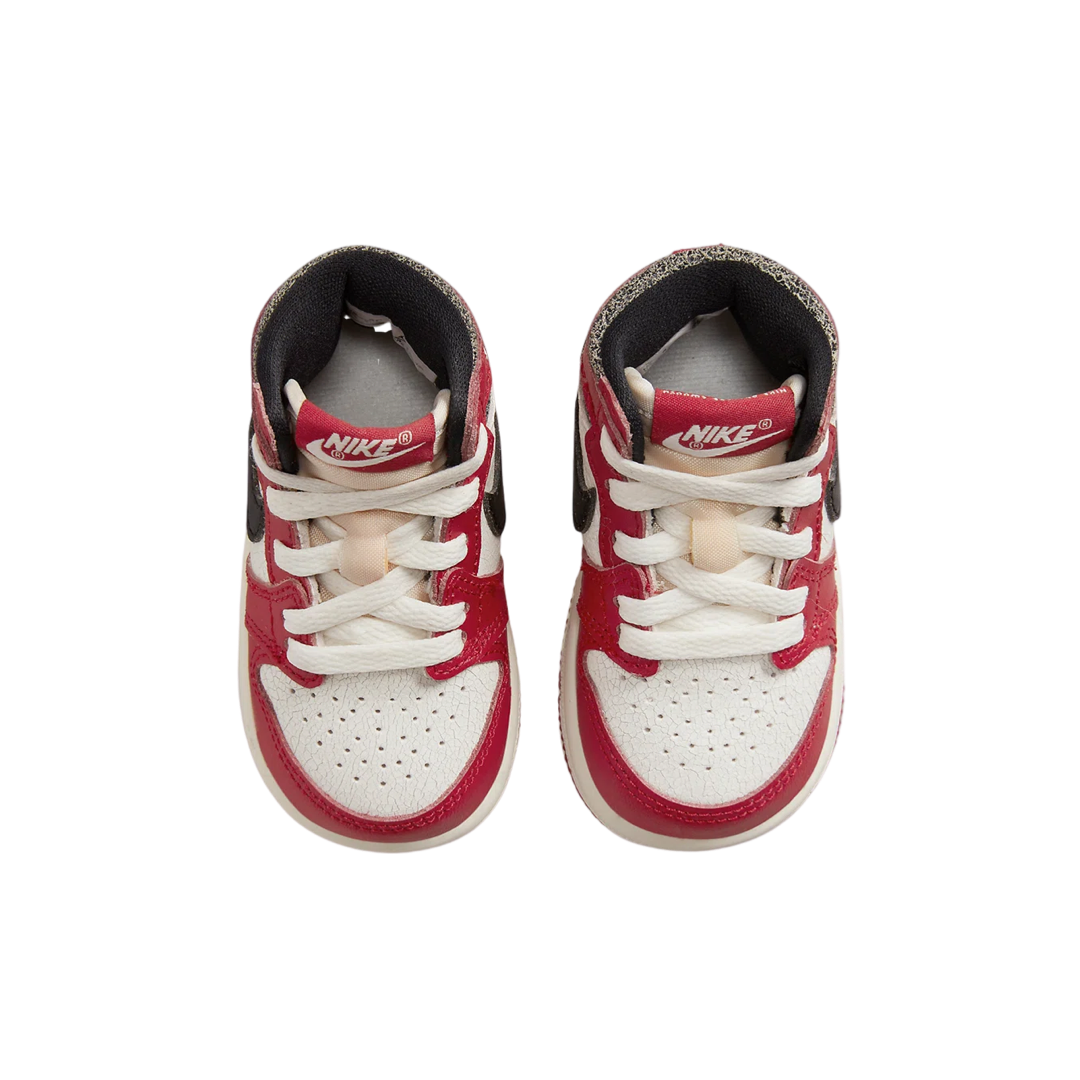 Toddler Air Jordan 1 Retro Lost and Found Varsity Red Black Sail Muslin TD