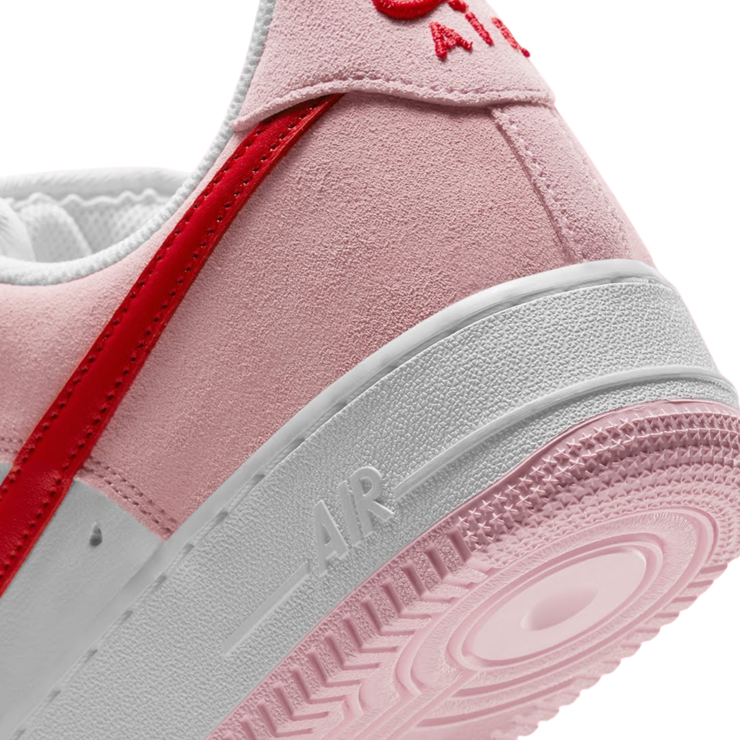 Nike Air Force 1 Low 07 QS Valentines Day Love Letter Tulip Pink University Red White