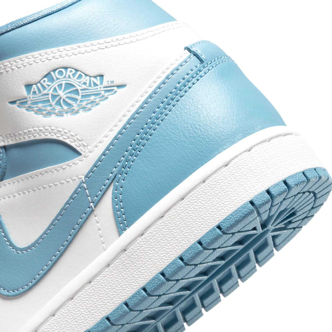 Women's Air Jordan 1 Mid Worn Blue Sail White