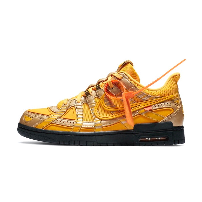 Off-White x Nike Air Rubber Dunk University Gold