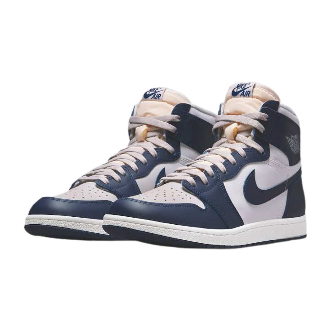 Air Jordan 1 High Retro 85 Georgetown College Navy Summit White Tech Grey