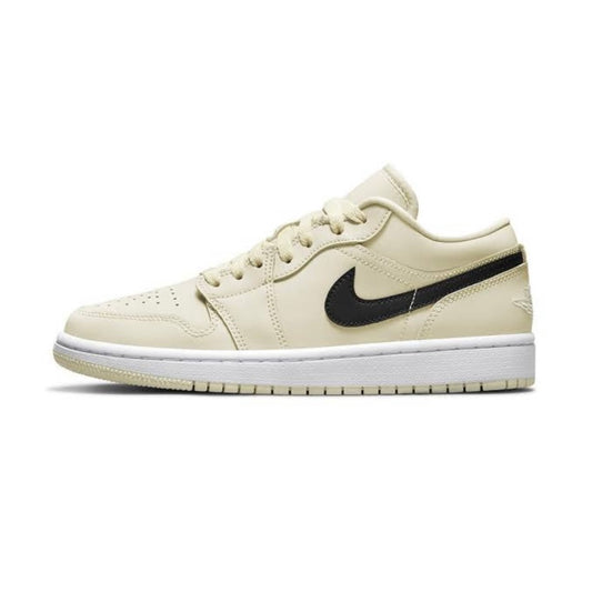 Women's Air Jordan 1 Low Coconut Milk White Black