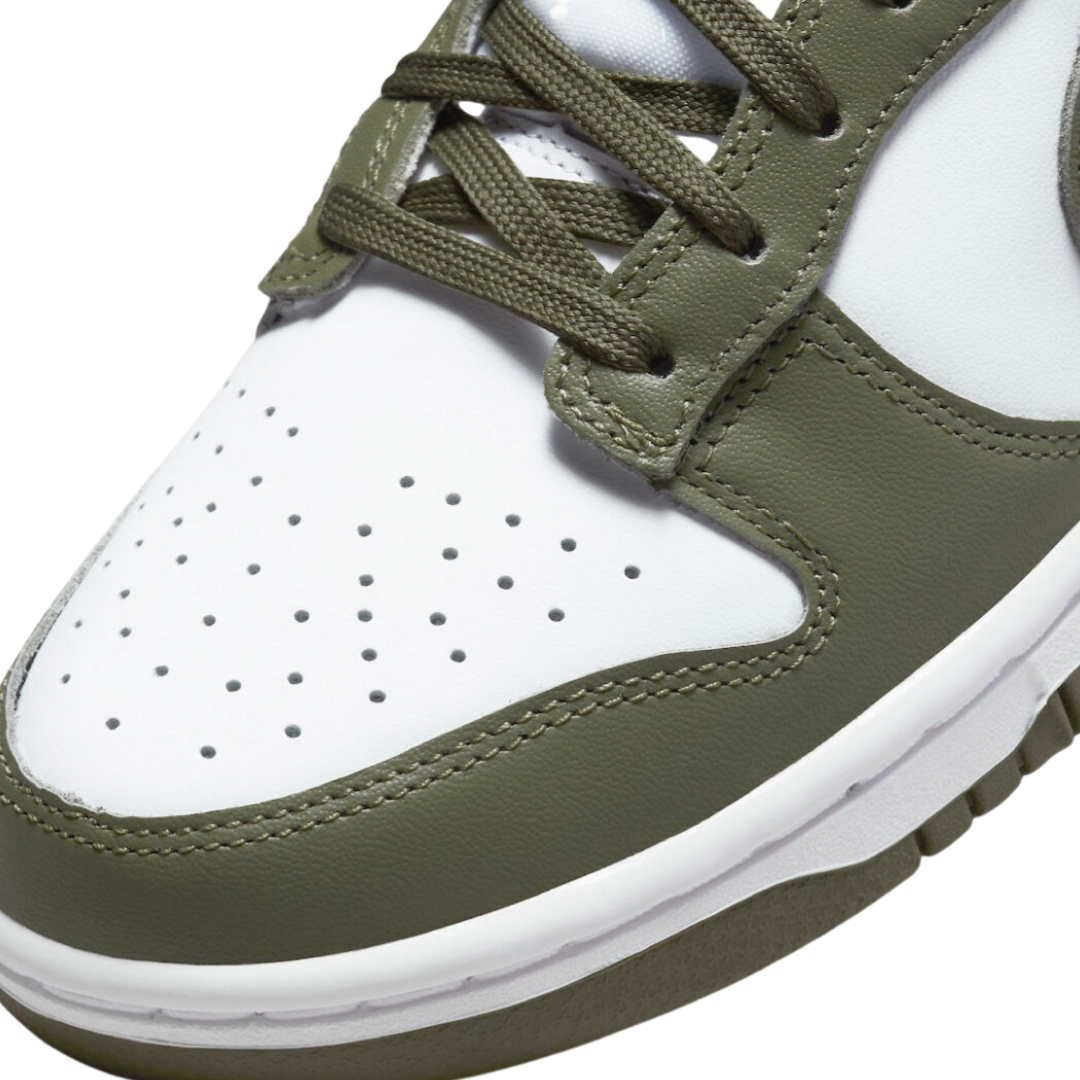 Nike Women's Dunk Low White Medium Olive White