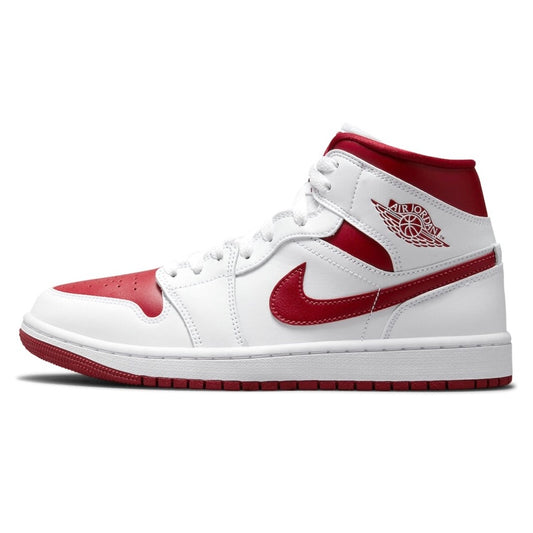 Women's Air Jordan 1 Mid White Pomergranate White