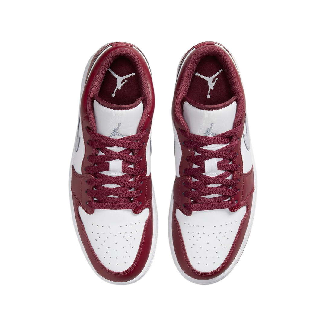 Air Jordan 1 Low GS Cherrywood Bordeaux White