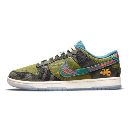 Nike Dunk Low Premium Siempre Familiar Carbon Green Rift Blue Sail