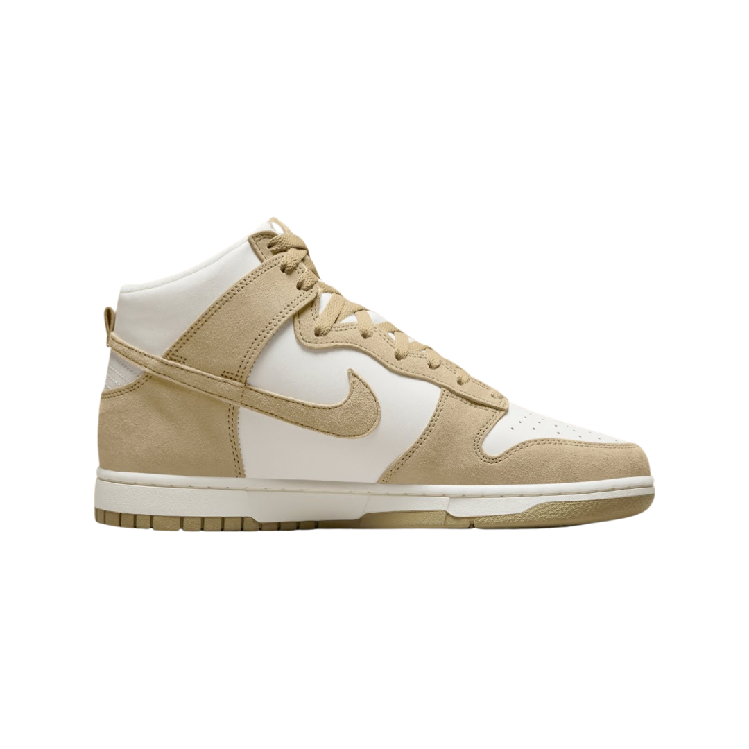 Nike Dunk High Tan Suede White