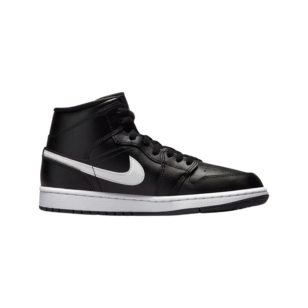 Women's Air Jordan 1 Mid Black White Black