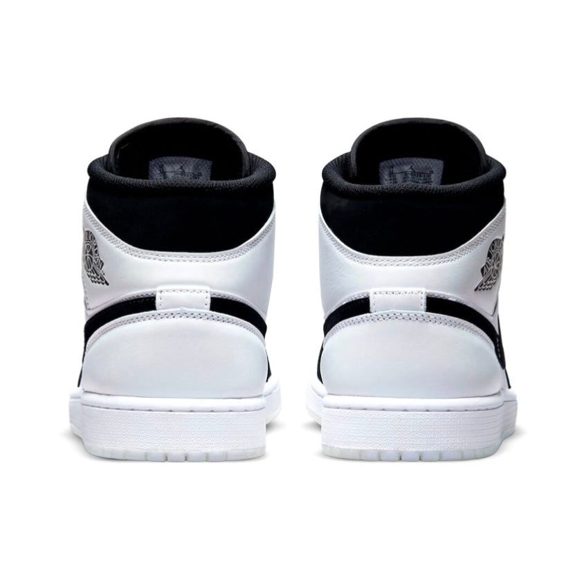 Air Jordan 1 Mid Diamond Black White