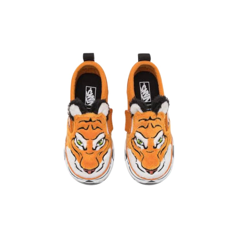 Vans Toddler Classic Slip On vel-cro Discover Project Multi Tiger