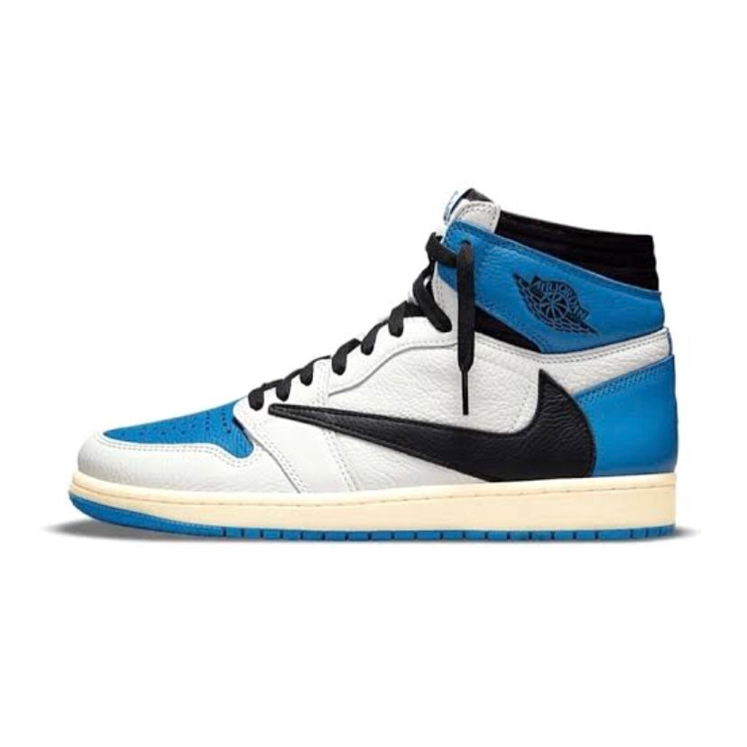 Fragment x Travis Scott x Air Jordan 1 Retro High White Black Royal Sail