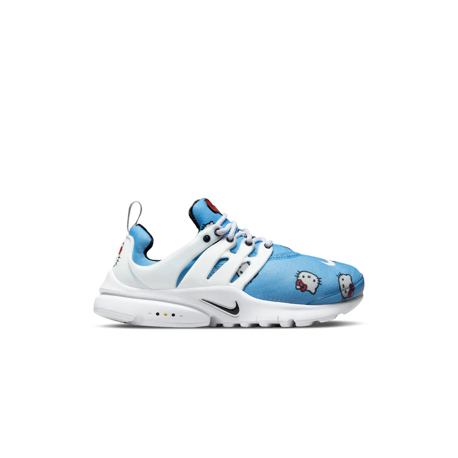 Kids Nike Presto x Hello Kitty University Blue Black White Pre-School Sizing