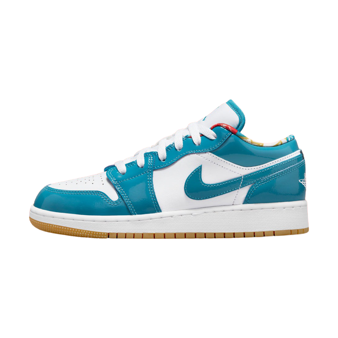 Air Jordan 1 Low GS Cyber Teal White