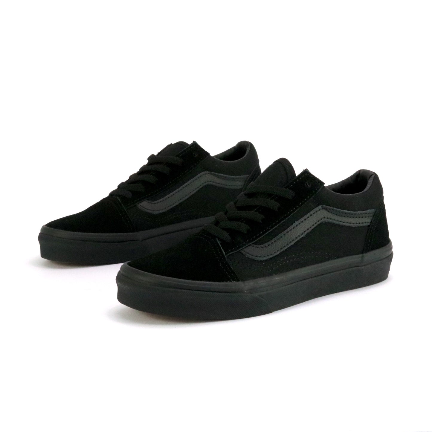 Vans Kids Old Skool Black Black Suede