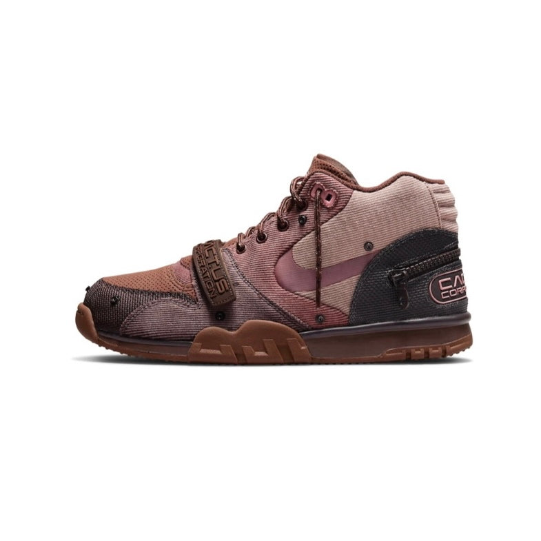 Travis Scott x Nike Air Trainer 1 Cactus Jack Light Chocolate Rust Pink