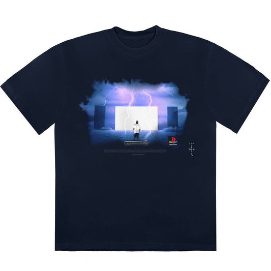 Travis Scott Cactus Jack x Playstation Monolith NIght Tee Black