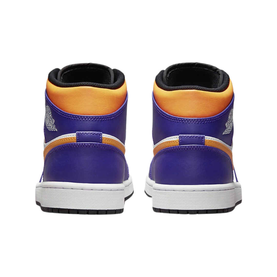 Air Jordan 1 Mid Purple White Yellow Black