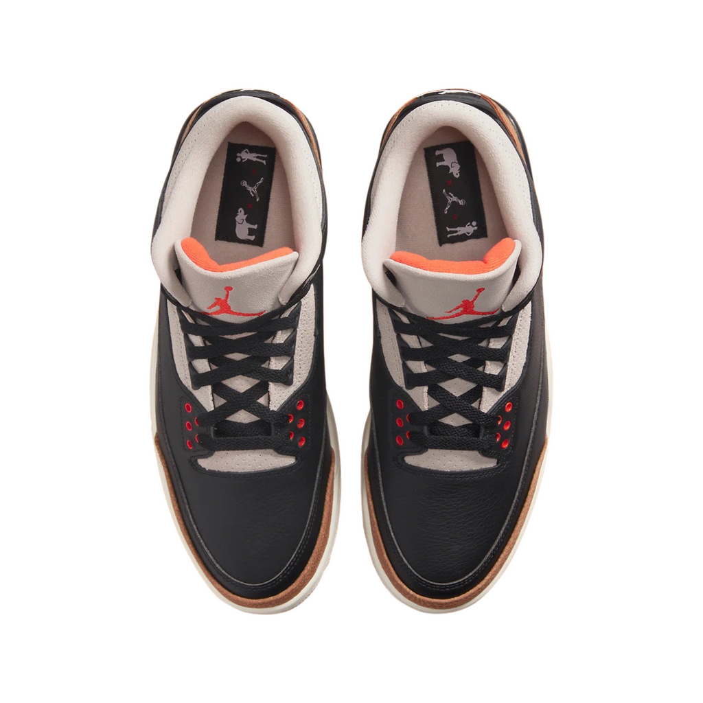Air Jordan 3 Retro Fossil Stone Black Rush Orange