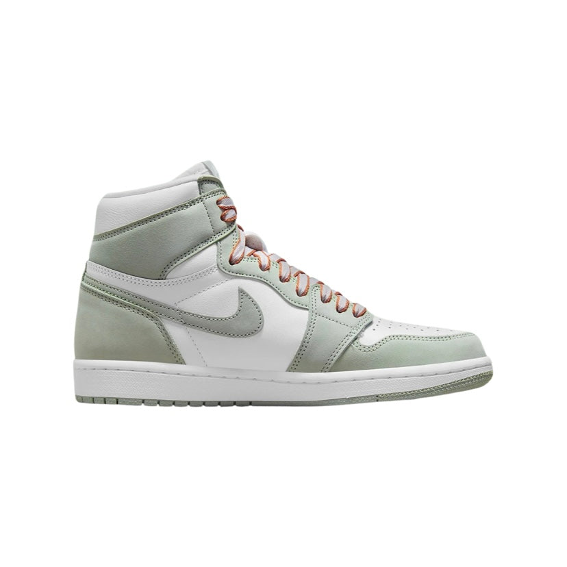 Womens Air Jordan 1 High Retro Seafoam White Healing Orange