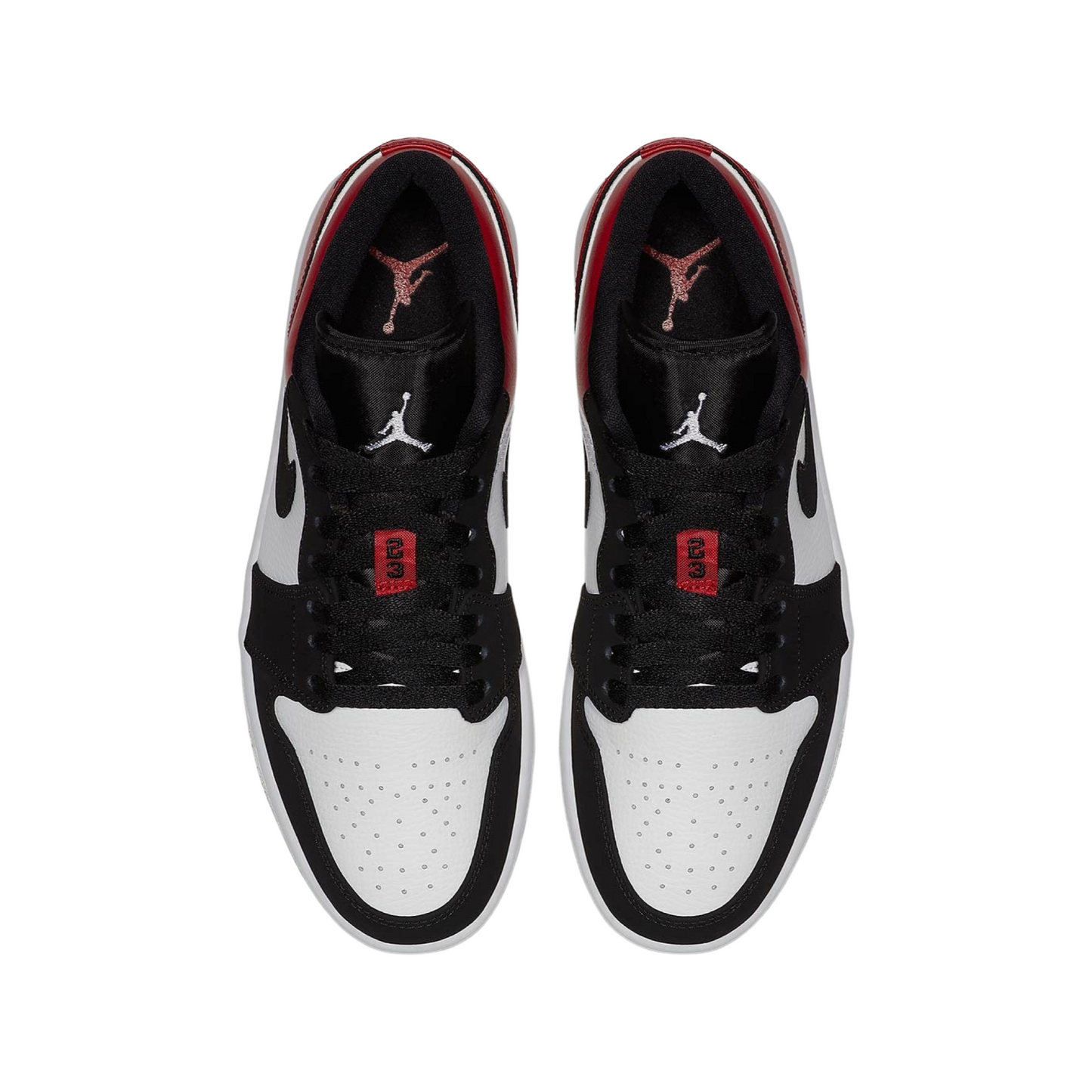 Air Jordan 1 Low Black Toe White Black Gym Red White