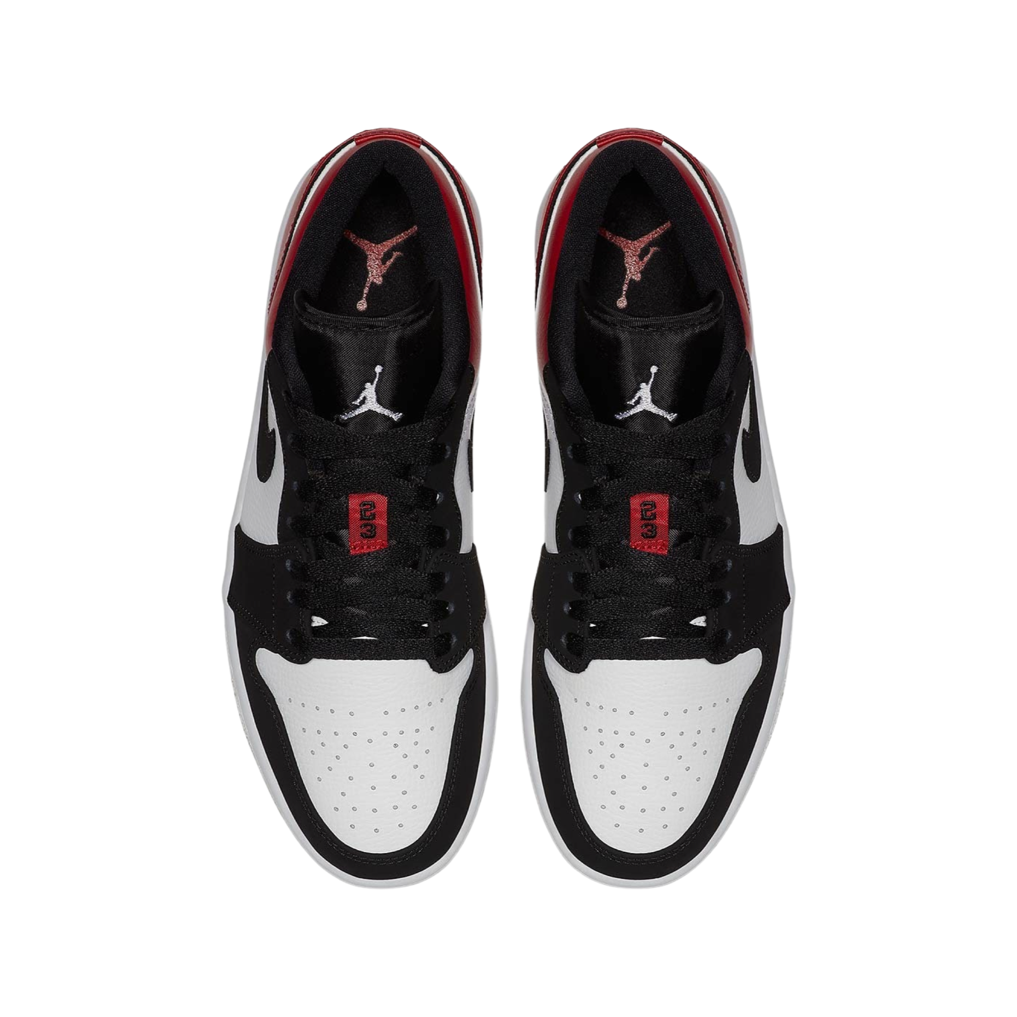 Air Jordan 1 Low Black Toe White Black Gym Red White