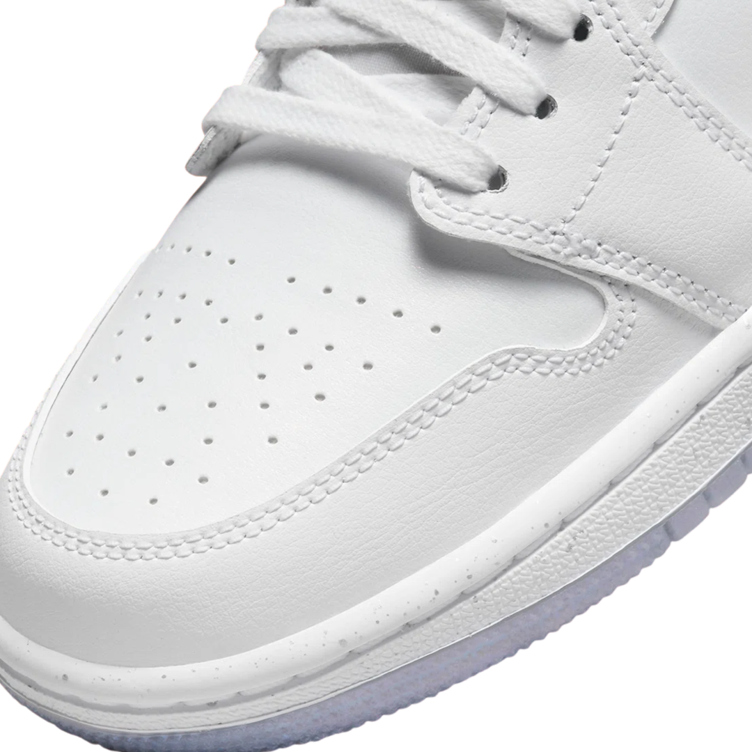 Women's Air Jordan 1 Low Dare To Fly White Metallic Silver White