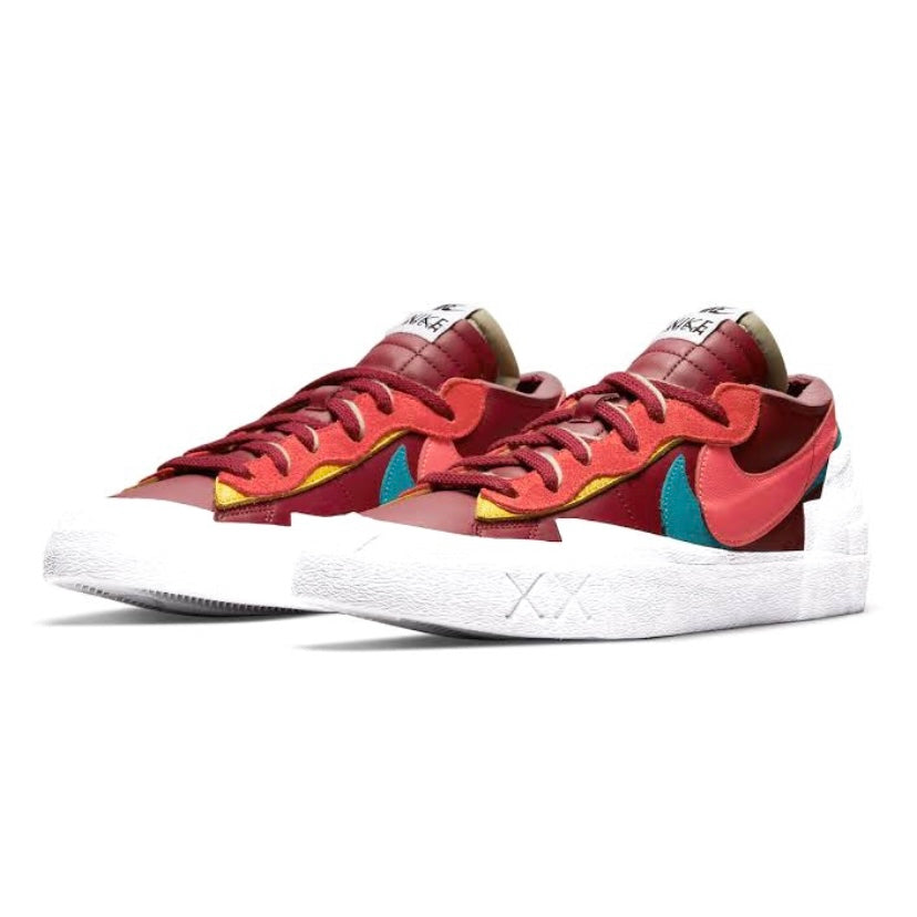 KAWS x Nike x Sacai Blazer Low Team Red Hot Lava White