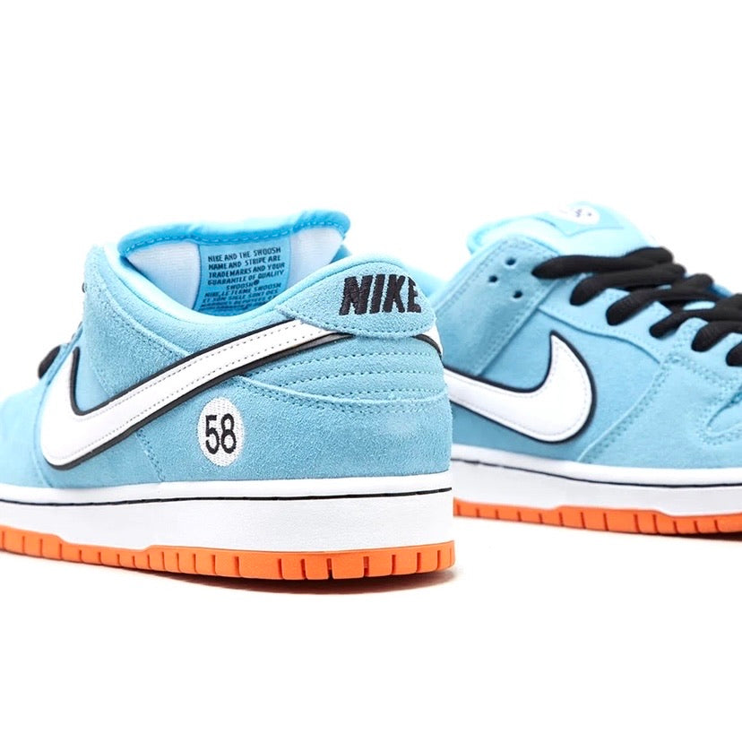 Nike SB Dunk Low Pro Club 58 Gulf Blue Chill White Safety Orange