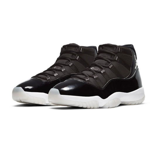 Women's Air Jordan 11 Retro Jubilee Black Silver White