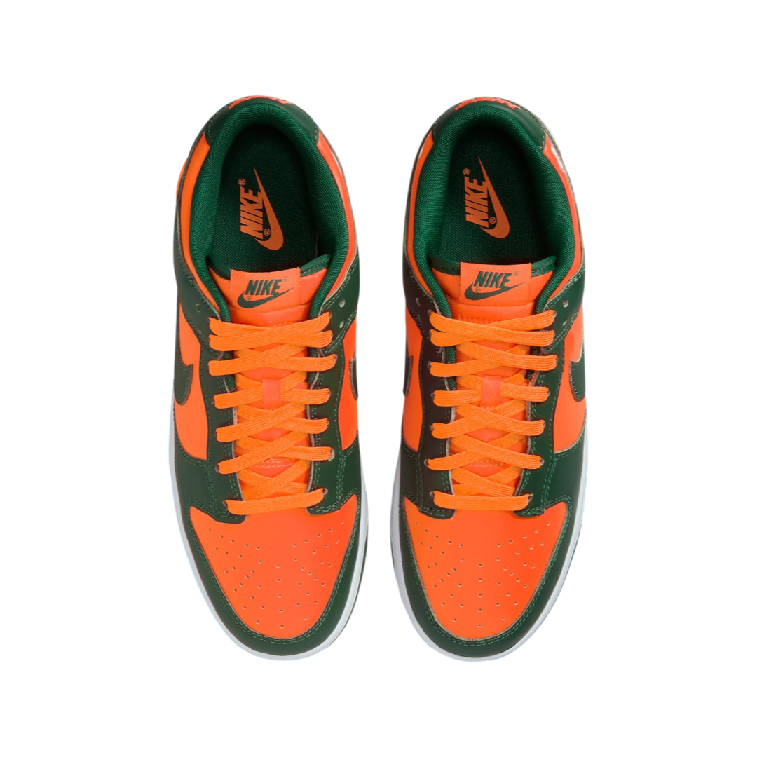 Dunk Low Retro Miami Hurricanes Team Dark Green Team Orange White