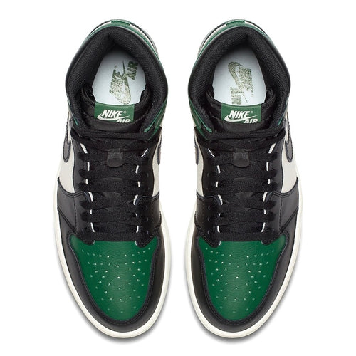 Air Jordan 1 High Retro OG Pine Toe 1.0 Pine Green Black Sail White