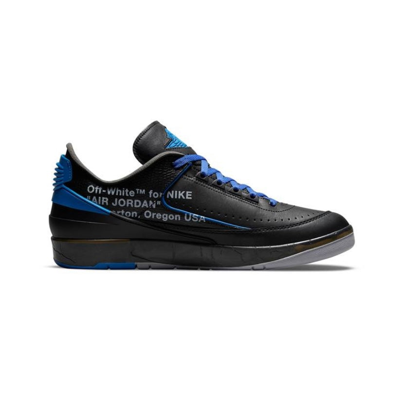 Off-White x Jordan 2 Retro Low Black Blue