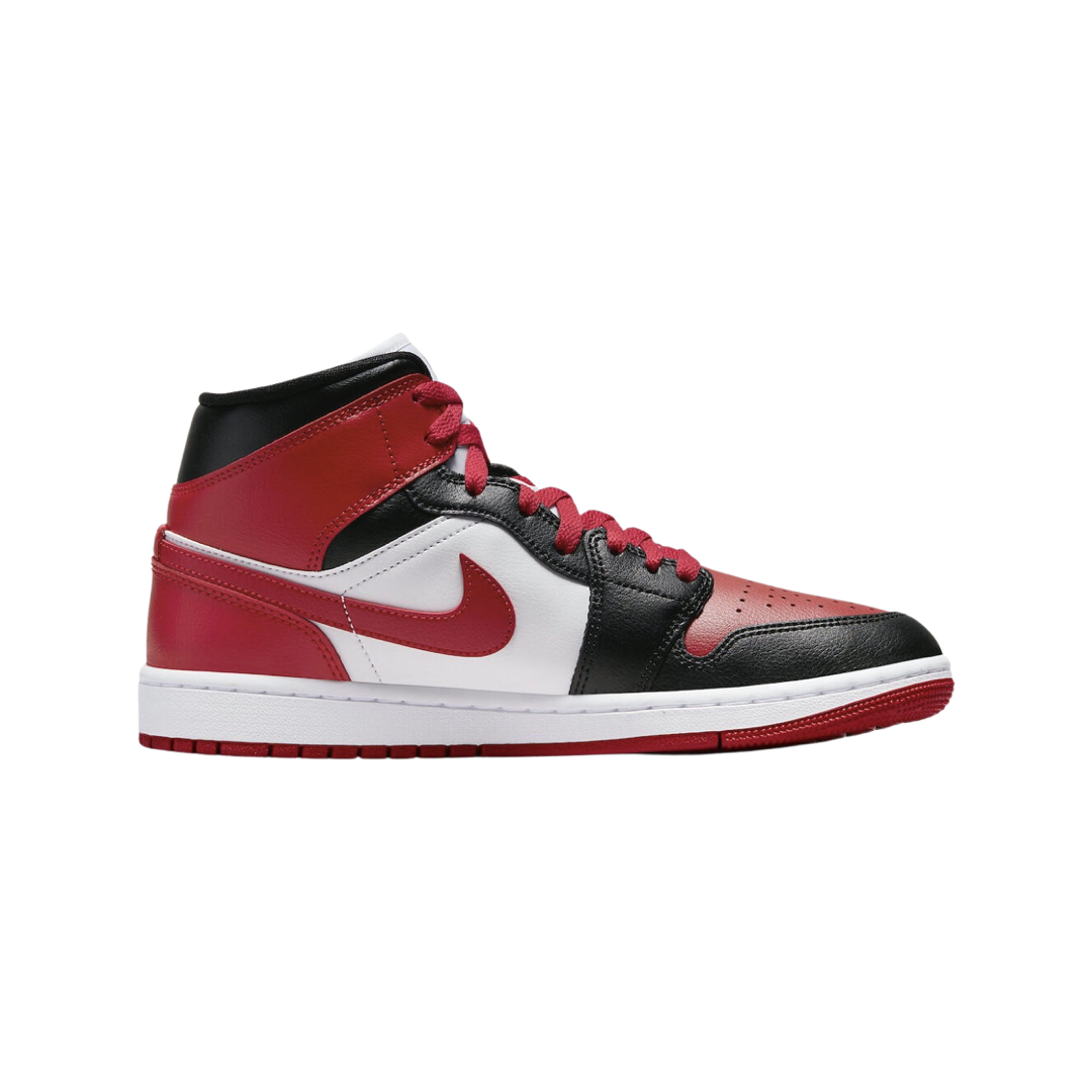 Women's Air Jordan 1 Mid Black Gym Red White