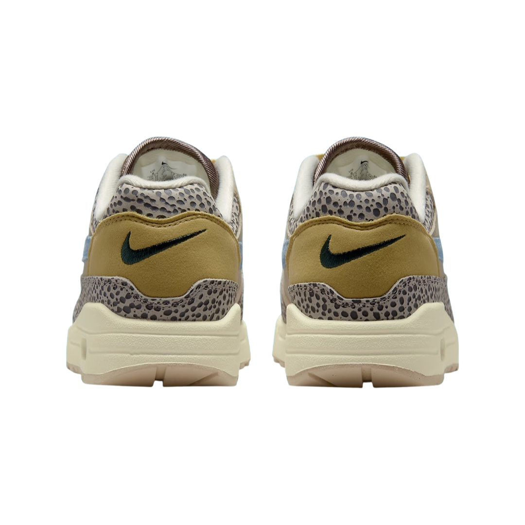 Nike Women's Air Max 1 Safari Cobblestone Worn Blue Limestone