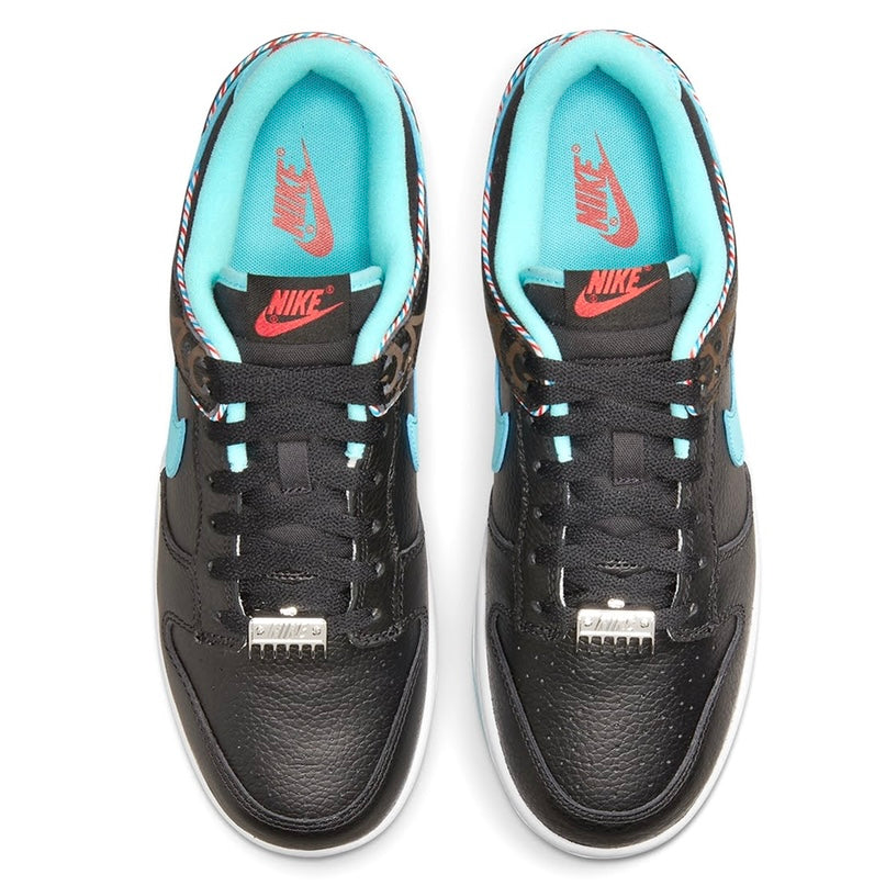 Nike Dunk Low Barber Shop Black Teal Blue Vast Grey White