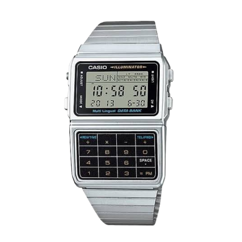 Casio Silver Black Vintage Calculator