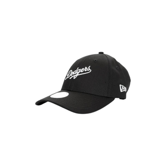 Women's New Era 9Forty LA Dodgers Black Script Black White Cap