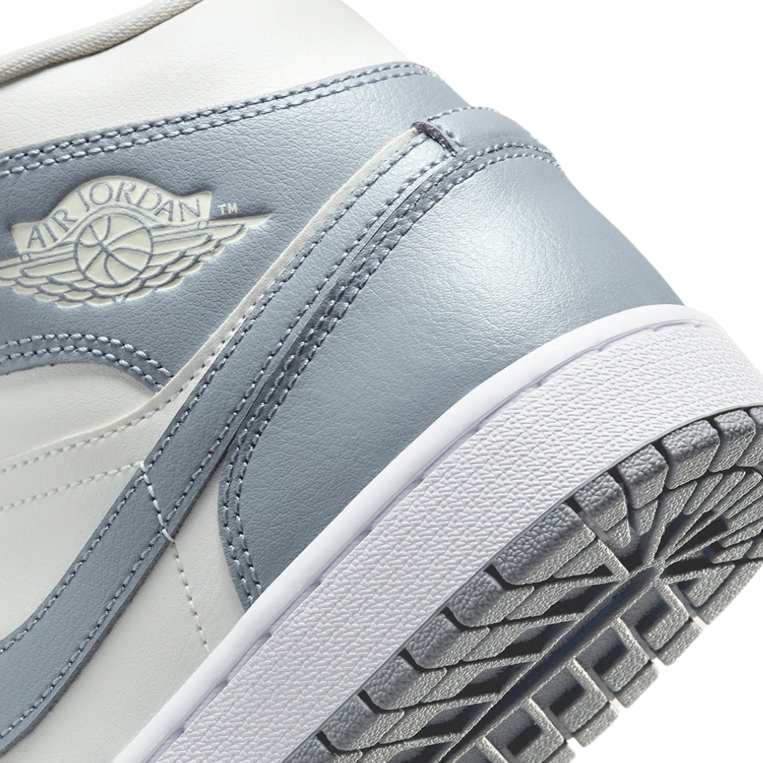 Women's Air Jordan 1 Mid Stealth Grey White