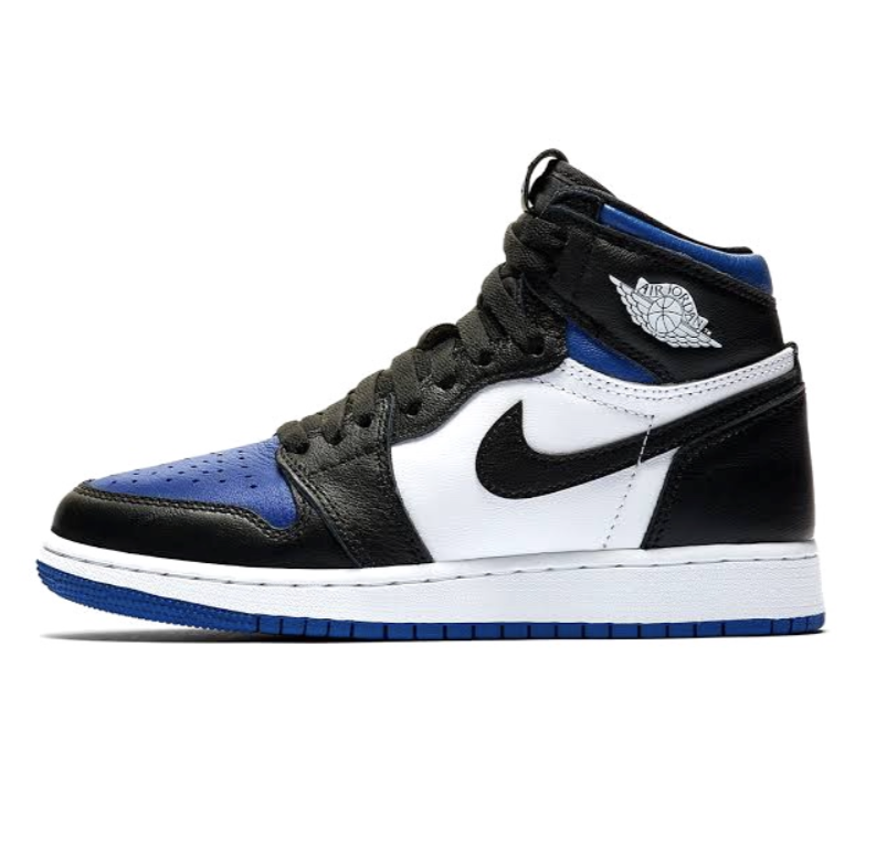 Air Jordan 1 High OG GS Royal Toe Black White Game Royal