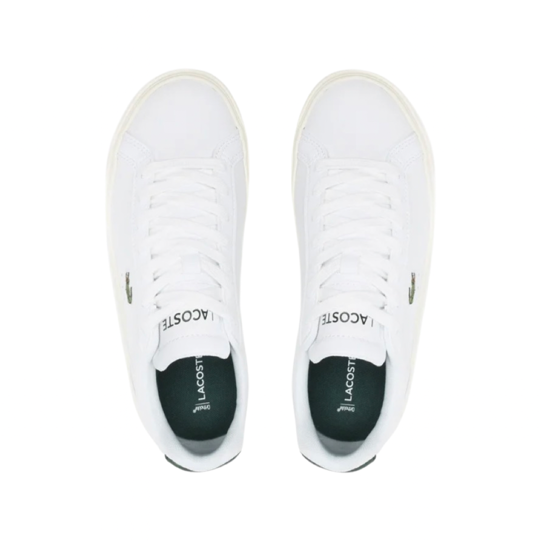 Women's Lacoste Lerond Pro White Vintage Dark Green