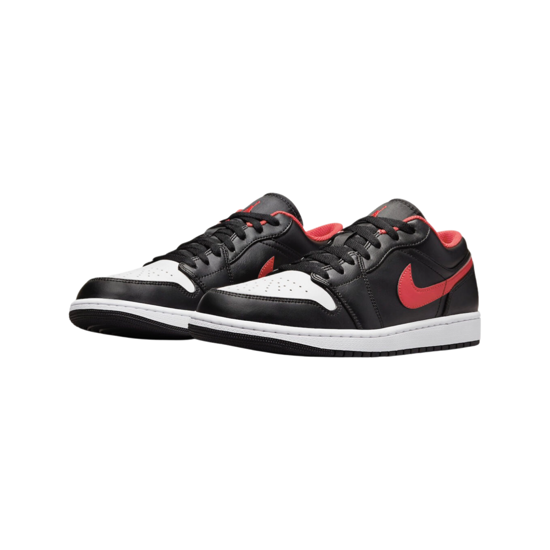 Air Jordan 1 Low White Toe Black Fire Red White